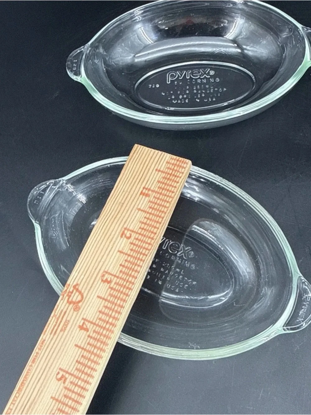 2 Vintage Individual Pyrex Bowls 1 cup 250ml Model #328